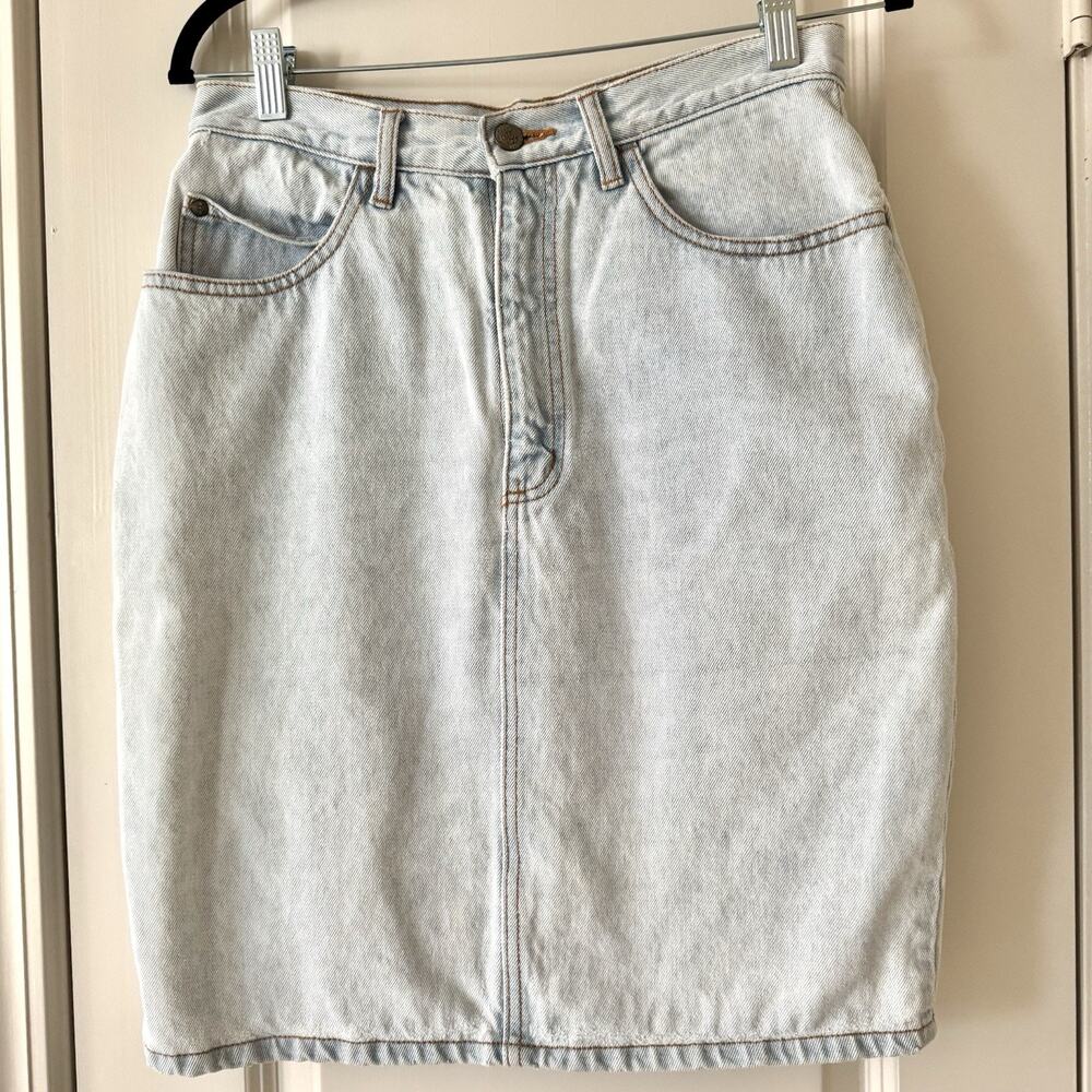 Vintage 90s Gitano Denim Jean Skirt 11-12 Retro Hippie Festival Western Preppy